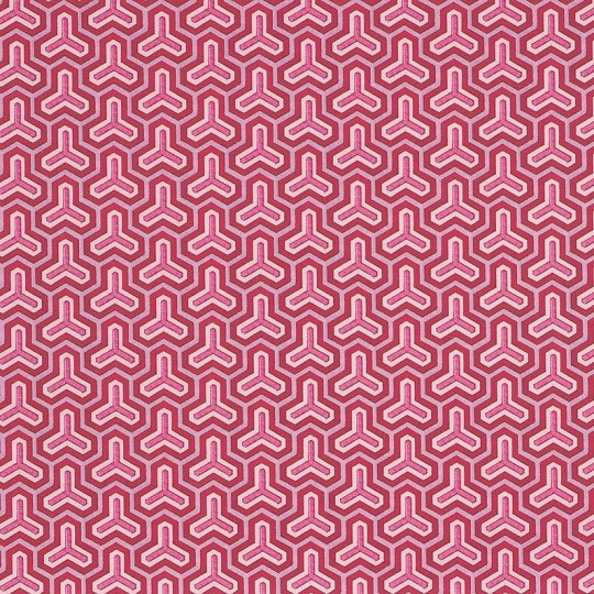 Red and Pink Geometric Italian Paper ~ Tassotti
